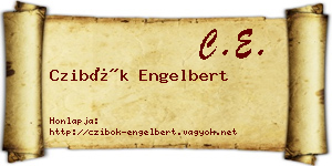 Czibók Engelbert névjegykártya